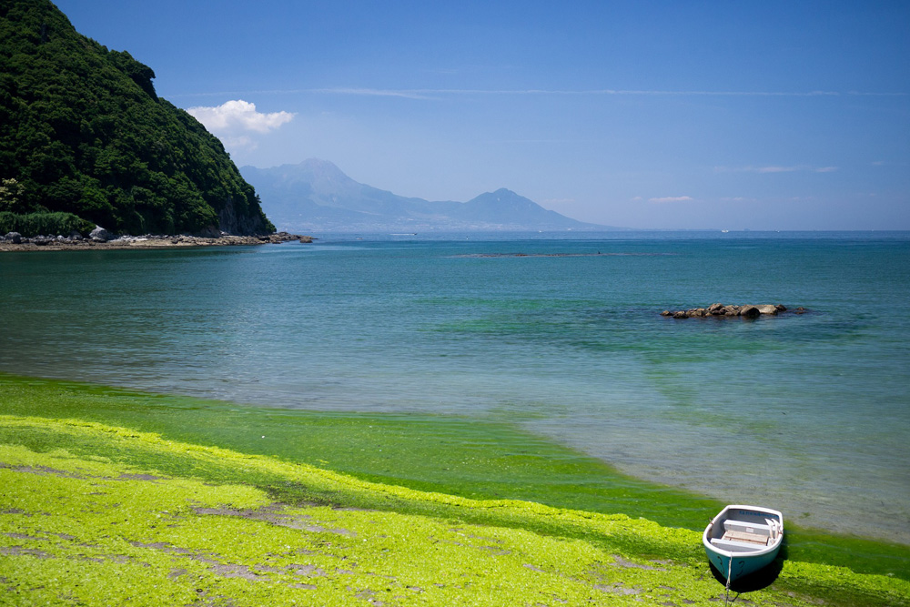 Meer und Strand auf Kyūshū in Japan